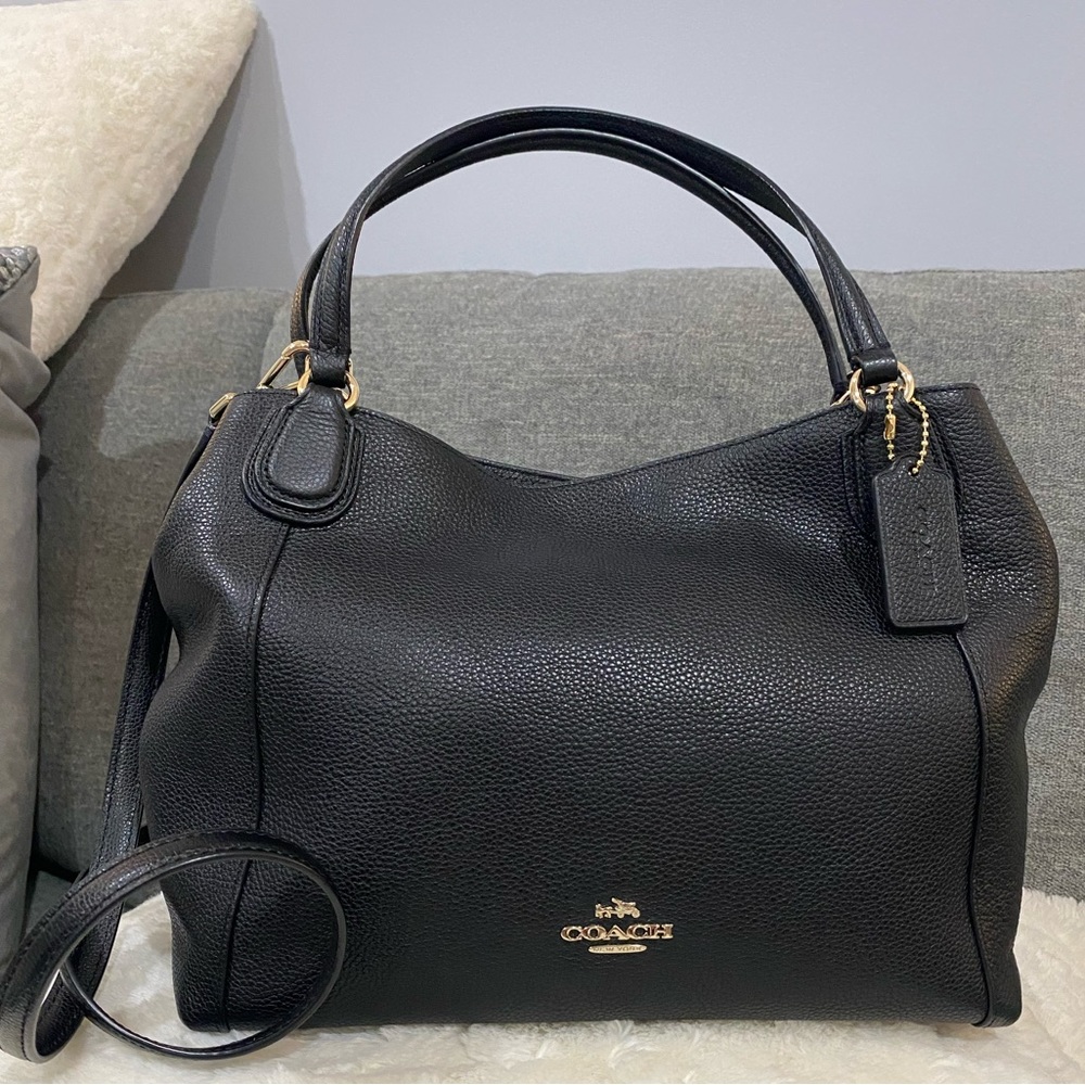 Coach pebble leather bag